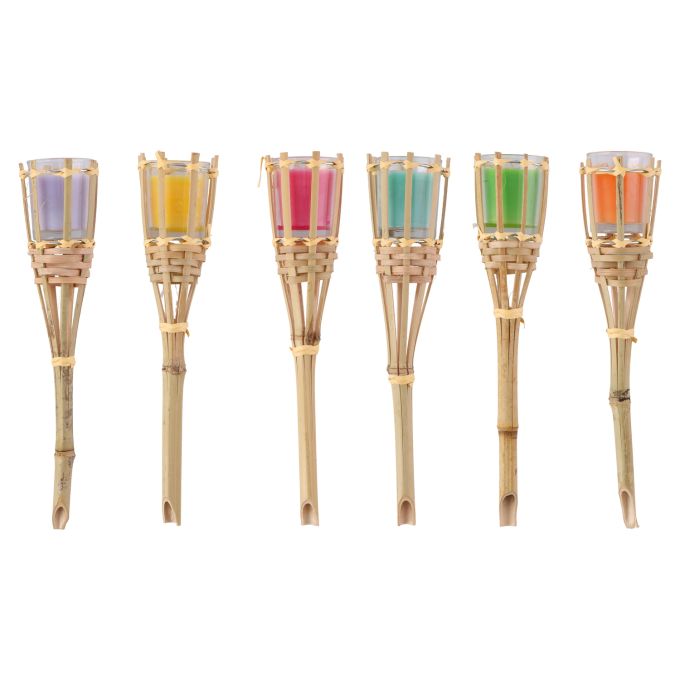 Κερί Πυρσός Citronella Μπαμπού Σε 6 Χρώματα ARTI CASA