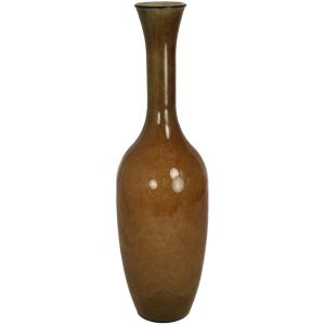 Βάζο ArteLibre Καφέ Ανακυκλωμένο Γυαλί 30x30x100cm