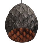 Φωτιστικό Κρεμαστό ArteLibre Μαύρο Μέταλλο 35x35x31cm