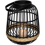 Φανάρι ArteLibre Μαύρο Μπαμπού 29.5x29.5x34.5cm