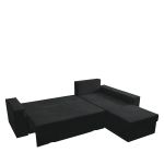 Καναπές Γωνιακός ArteLibre Αναστρέψιμος CAHABON Μαύρο 250x210x79cm