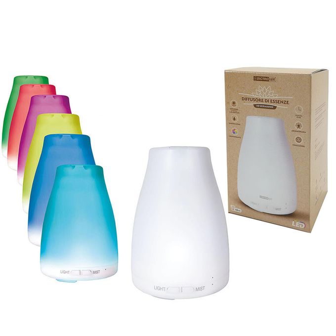 Υγραντήρας-Συσκευή Αρωματοθεραπείας Με Πολύχρωμο LED 15W 120ml