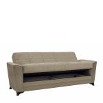 Καναπές Κρεβάτι Τριθέσιος ArteLibre JULIAN 3S Ανοιχτό Καφέ 232x85x90cm
