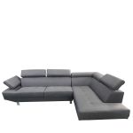Καναπές Γωνιακός ArteLibre MASAL Γκρι Ύφασμα 280x185x85cm