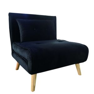 Πολυθρόνα ArteLibre ALFHARD Μαύρο Ύφασμα 77x80x79cm