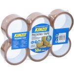 Ταινία Συσκευασίας Καφέ 6Τμχ 50m x 48mm KINZO