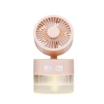 Επιτραπέζιος Ανεμιστήρας USB Ψεκασμού Με Φως Πολύχρωμο 350ml Σε 4 Χρώματα LIFETIME AIR