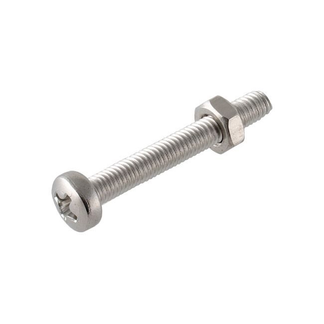Μηχ/βιδα Κυλινδρ SL & Περικόχλιο M 4x20 Inox A2 DIN84 8Τμχ