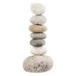 Κηροπήγιο Φυσική Πέτρα Γκρι Φυσικά Χρώματα 11X9X23Cm 11X9X23Cm