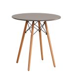 Τραπέζι ArteLibre RAPTOR Γκρι MDF/Ξύλο Φ70x74cm