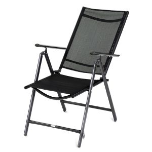 Καρέκλα Πτυσσόμενη ArteLibre ORKNEY Μαύρο Μέταλλο/Ύφασμα 46x44x108cm