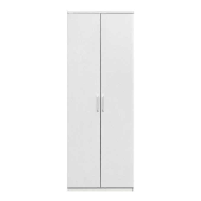 Ντουλάπα Δίφυλλη ArteLibre REIDUN Λευκό Μοριοσανίδα 60x50x195cm