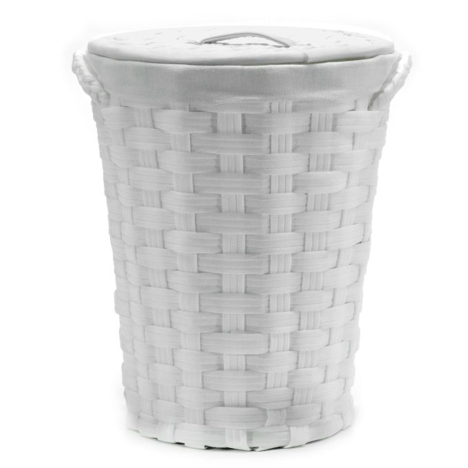 Καλάθι Απλύτων Λευκό Φ43cm