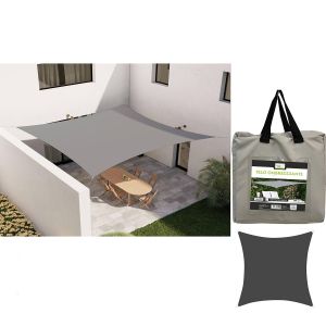 Τέντα Σκίασης Γκρι Πολυεστέρας 3x3m