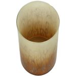 Κηροπήγιο ArteLibre Πορτοκαλί Γυαλί 15x15x16cm