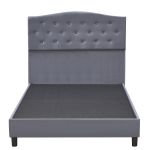 Κρεβάτι Ημίδιπλο ArteLibre JUNIPER Γκρι Ύφασμα Για Στρώμα 120x200cm