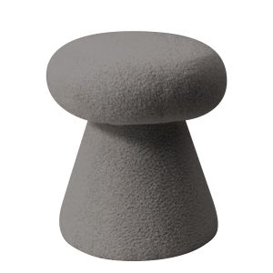 Σκαμπό ArteLibre TRIACYTIS Γκρι Ύφασμα Teddy 38x38x42cm