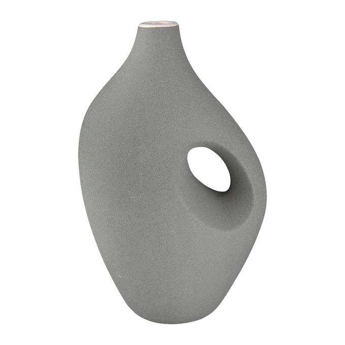 Βάζο 'Radon' Κεραμικό Μπεζ/Γκρι 11x18x28.5cm