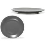 Πιάτο Γκρι Πορσελάνη Φ26cm