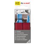 Ζώνη Hook+Loop Κόκκινο 60cmx20mm 2Τμχ