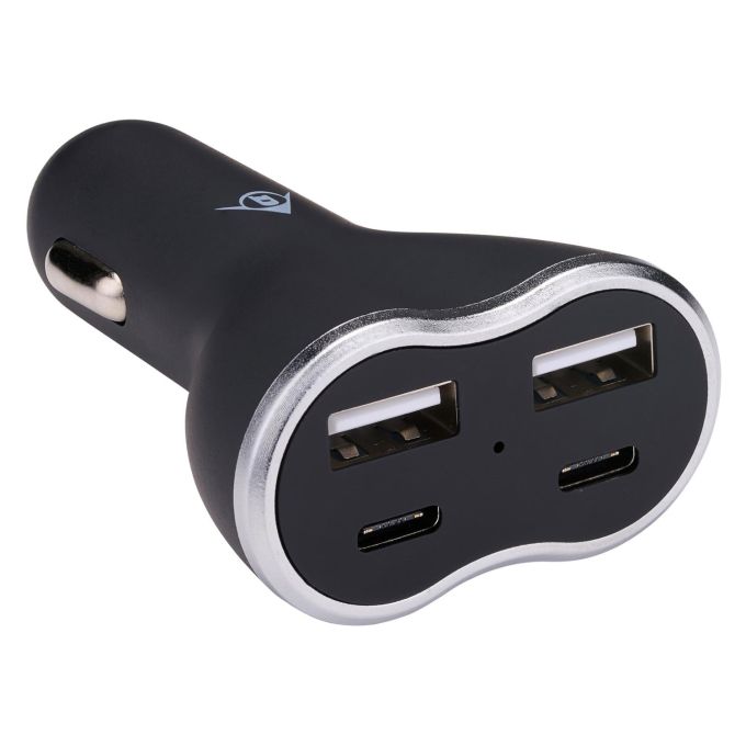 Φορτιστής Αυτοκινήτου 2xUSB A + 2xUSB C DUNLOP