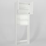 Έπιπλο Πλυντηρίου ArteLibre BIMBA Λευκό Μοριοσανίδα/Μελαμίνη 64x25x188cm