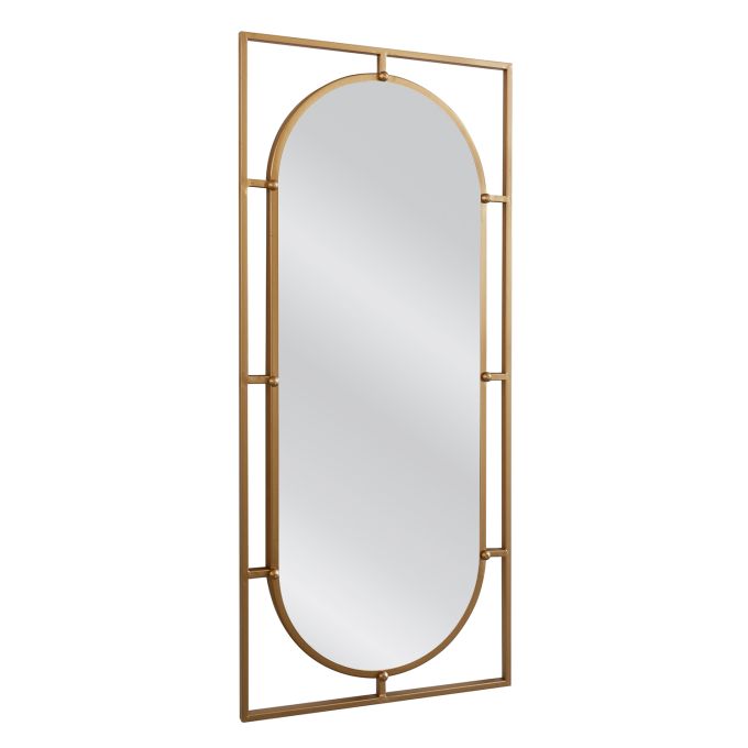 Καθρέπτης Τοίχου ArteLibre ANNAEL Χρυσό Μέταλλο/Γυαλί 90x3x40cm