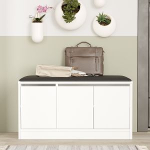 Έπιπλο Εισόδου ArteLibre CROFTON Λευκό Μοριοσανίδα 89.6x35.5x45.8cm