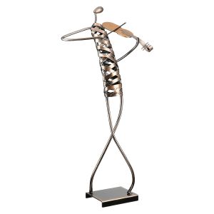 Φιγούρα Μουσικός 'Ribbon' Μέταλλο Μπρονζέ 12x20x46cm