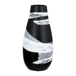 Βάζο Στρογγυλό Κεραμικό Μαύρο D14X29Cm D14X29Cm