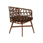 Πολυθρόνα Κήπου ArteLibre BOYOMA Καφέ Αλουμίνιο/Ύφασμα 57x61x79cm