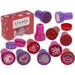 Σφραγίδες Φιλιά Και Καρδιές 2.5cm Σετ 6Τμχ