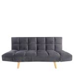 Καναπές Κρεβάτι Τριθέσιος ArteLibre ELVINA Γκρι Ύφασμα 182x82x88cm