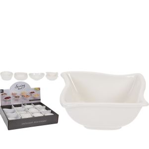 Μπολ Για Σνακς ArteLibre Λευκό Πορσελάνη Σε 4 Σχέδια