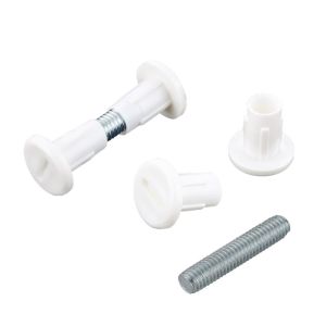 Βίδα Σύνδεσης M6x39-45mm Ατσάλι/Πλαστικό Λευκό