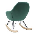 Πολυθρόνα Κουνιστή ArteLibre ASHER Κυπαρισσί Ύφασμα/Μέταλλο/Ξύλο 67x98x89cm