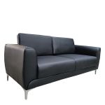 Καναπές Τριθέσιος ArteLibre ELFRIC Μαύρο PU 190x81x81cm