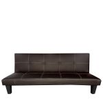 Καναπές Κρεβάτι Τριθέσιος ArteLibre ERYNDOR Ανοιχτό Καφέ PU 186x90x82cm