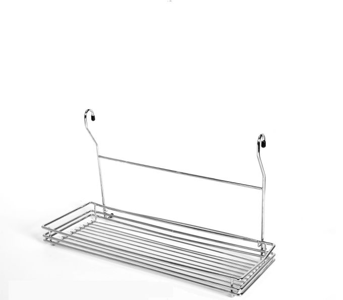 Ράφι Κρεμαστό Ασημί Μέταλλο 45x19x27cm