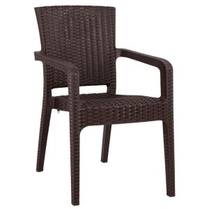 Καρέκλα Κήπου ArteLibre Καφέ Rattan 58x55x87cm