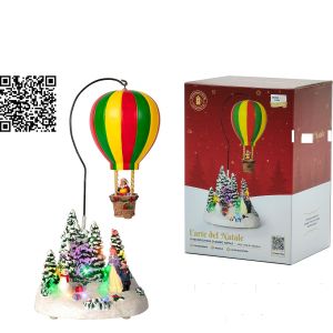 Χριστουγεννιάτικο Σκηνικό Με Αερόστατο Φως, Ήχο Και Κίνηση