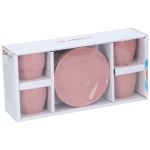 Σετ Φλιτζάνι & Πιατάκι 8Τμχ Σε 4 Χρώματα Espresso