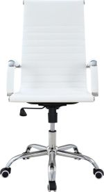 Καρέκλα Γραφείου ArteLibre ΔΙΩΝΗ Λευκό PU 55x60x104-111cm
