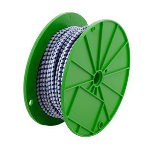 Ελαστικό Ιμάντας Λευκό Με Μπλε Ρίγες 8mm