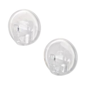 Γάντζος Αυτοκόλλητος Διάφανο Πλαστικό 34mm 2Τμχ