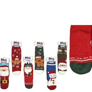 Χριστουγεννιάτικες Κάλτσες Αντιολισθητικές Με Επένδυση Σε 6 Σχέδια