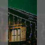 100 LED Κουρτίνα Εσωτ. & Εξωτ. Χώρου Με 8 Προγράμματα Και Μετασχηματιστή Πολύχρωμο Φως Λευκό Καλώδιο Επεκτεινόμενο IP44