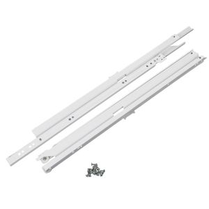 Οδηγός Συρταριού Με Ροδάκι 300mm Λευκό Πλήρες Άνοιγμα