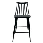 Σκαμπό Bar ArteLibre MARANTA Μαύρο PP/Μέταλλο 45x46x97cm