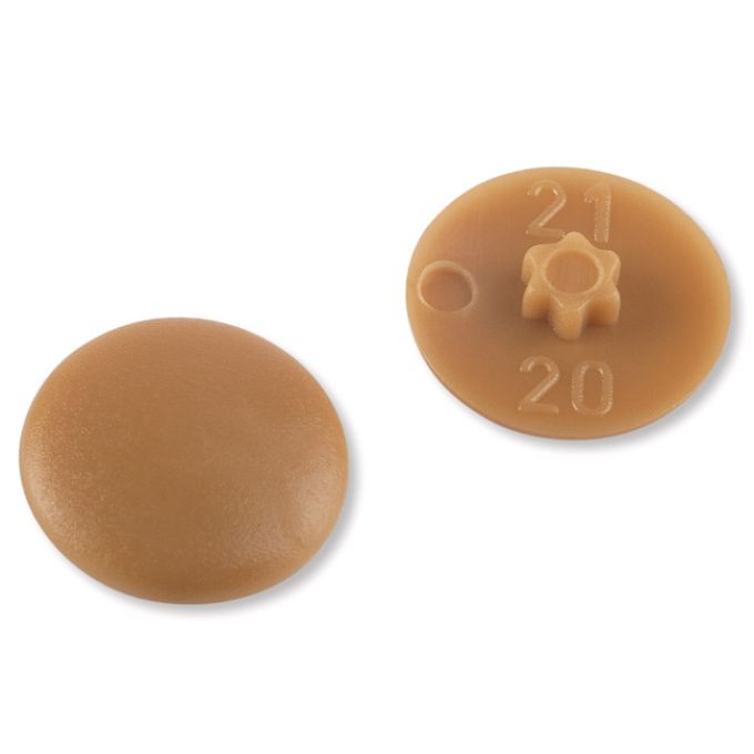 Καπάκι Βίδας 5-6 Πλαστικό Σκούρο Μπεζ TX25